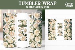 roses tumbler wrap