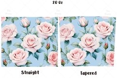 Tumbler Sublimation Roses 20 oz tumbler wrap Png 