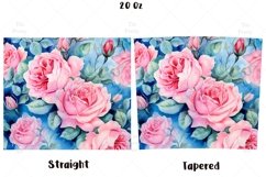 Tumbler Sublimation Roses 20 oz tumbler wrap Png 