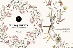 Autumn Wildflowers Clipart Alphabet &amp; Patterns Product Image 8