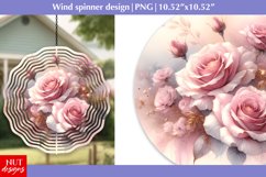 Watercolor flowers wind spinner, Spring wind spinner PNG Product Image 1