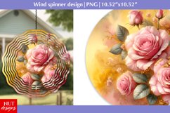 Watercolor flowers wind spinner, Spring wind spinner PNG Product Image 1