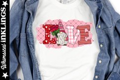 Roses Love Gnome- Valentines Day Gnome Sublimation Clipart Product Image 1