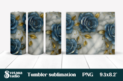 Rose tumbler wrap | Rose pattern tumbler sublimation Product Image 1