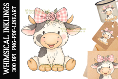 Rosie-Cow Sublimation Clipart Product Image 1