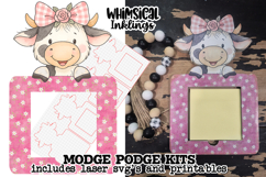 Rosie the Cow Note Holder Modge Podge SVG Product Image 1