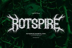 Rotspire | Black Metal Font Product Image 1