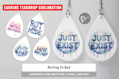 Rotting In Bed Anti-Hustle Earring Product Image 1