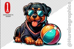 Rottweiler dog clipart- PNG File Product Image 1