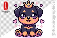 Rottweiler dog clipart- PNG File Product Image 1