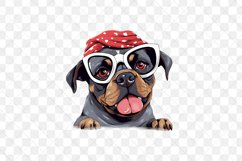 Cute Dog With Headband Sublimation Product Image 3