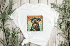 Dog Portrait Vintage Sublimation Clipart Product Image 2