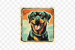 Dog Portrait Vintage Sublimation Clipart Product Image 3