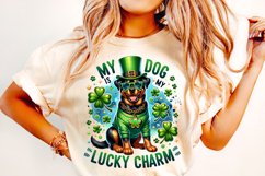 St Patrick&#039;s Day Dog PNG, My Dog Is My Lucky Charm PNG, Dog Product Image 1