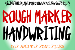 Rough Marker Handwriting Alphabet Lettering ABC Text Font OTF