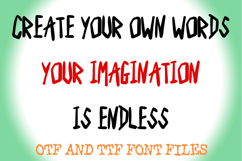 Rough Marker Handwritten Font Bold Sketchy Doodle Display Product Image 3