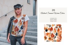 Seamless Digital Paper Pack| Abstract Colorful Boho Paper Product Image 4