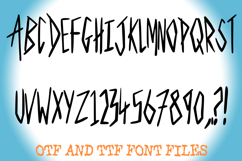 Rough Thin Marker Handwritten Font Bold Sketchy Doodle ABC Product Image 2