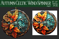 Autumn Wind Spinner, Sublimation Autumn Celtic Wind Spinner Product Image 1