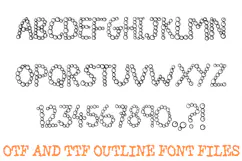 Round Bubble Handwriting ABC Font Hand Drawn Letters Product Image 2