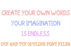 Round Bubble Handwriting ABC Font Hand Drawn Letters Product Image 3