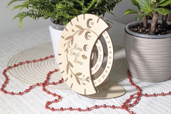 Eternal calendar - SVG DXF laser cut file, Glowforge pattern Product Image 2
