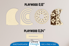 Flowers Round Calendar Lasercut Product Image 2