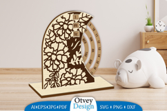Flowers Round Calendar Lasercut Product Image 3
