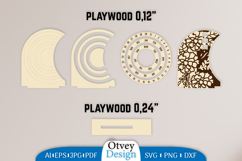 Flowers Round Calendar Lasercut Product Image 2