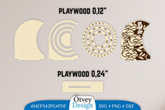 Flowers Round Calendar Lasercut Product Image 2