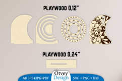 Flowers Round Calendar Lasercut Product Image 2