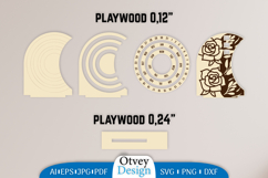 Flowers Round Calendar Lasercut Product Image 2