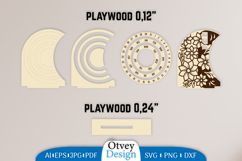 Flowers Round Calendar Lasercut Product Image 2