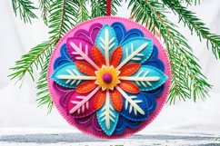Round Christmas Ornament Sublimation Bundle / PNG / 300 DPI Product Image 6