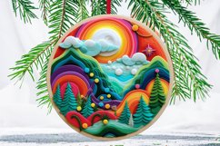 Round Christmas Ornament Sublimation Bundle / PNG / 300 DPI Product Image 7