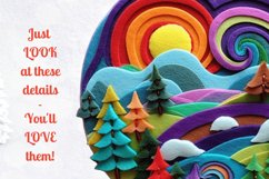 Round Christmas Ornament Sublimation Bundle / PNG / 300 DPI Product Image 3