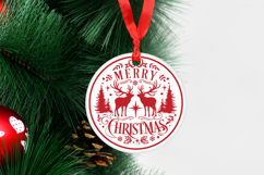 Round Christmas Ornaments SVG Files Pack Product Image 5