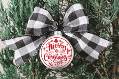 Round Christmas Ornaments SVG Files Pack Product Image 7