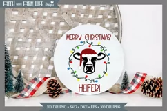 Merry Christmas Heifer SVG/PNG Product Image 3