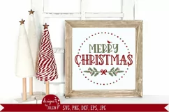 Round Merry Christmas with Cardinal, Christmas Designs Product Image 4