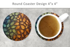 Autumn Leaves Round Coaster Product Image 1