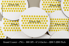 Summer Vibes Round Coaster Sublimation Design Product Image 1