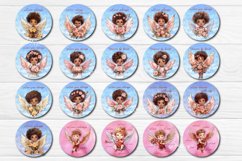 Car Round Coaster Valentine with Watercolor Angels PNG. This is a round coaster 4&#039;&#039; x 4&#039;&#039; you can also use it as a keychain sublimation design. The bundle includes 40 designs.
