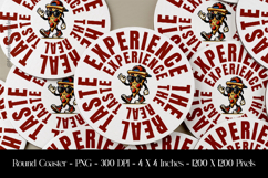 Pizza Vibes Real Taste Style Round Coaster Sublimation Desig Product Image 1