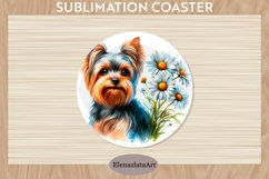 Cute Dog Coaster, Cute Dog Coasters Sublimation Product Image 1