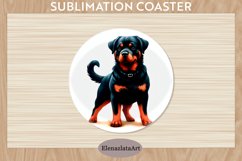 Cute Dog Coaster, Cute Dog Coasters Sublimation Product Image 1
