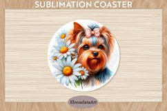 Cute Dog Coaster, Cute Dog Coasters Sublimation Product Image 1
