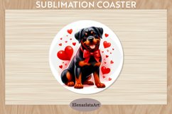 Cute Dog Coaster, Cute Dog Coasters Sublimation Product Image 1