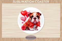 Cute Dog Coaster, Cute Dog Coasters Sublimation Product Image 1