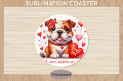 Cute Dog Coaster, Cute Dog Coasters Sublimation Product Image 1